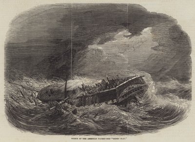 Naufrágio do navio-pacote americano "Henry Clay" de English School