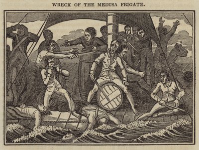 Naufrágio da Fragata Medusa (gravura) de English School