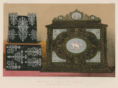 Escrita e Envelope Cases dos Srs. Mechi e Bazin, Londres de English School