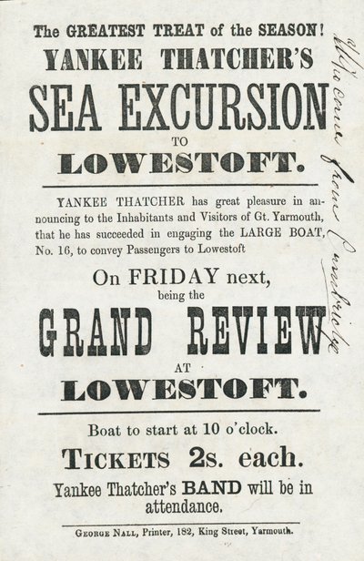 Yankee Thatchers Sea Excursion para Lowestoft (imprimir) de English School