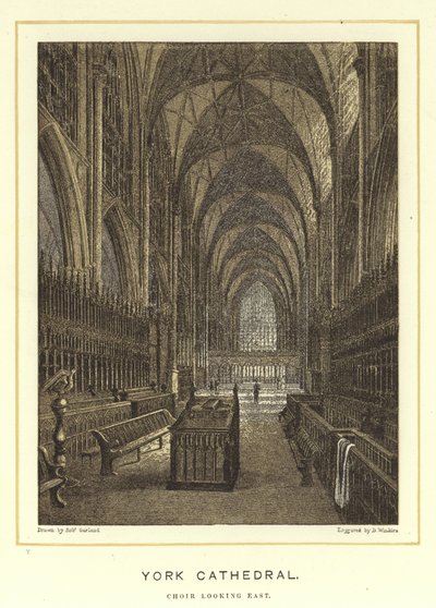 Catedral de York, coro olhando para o leste de English School