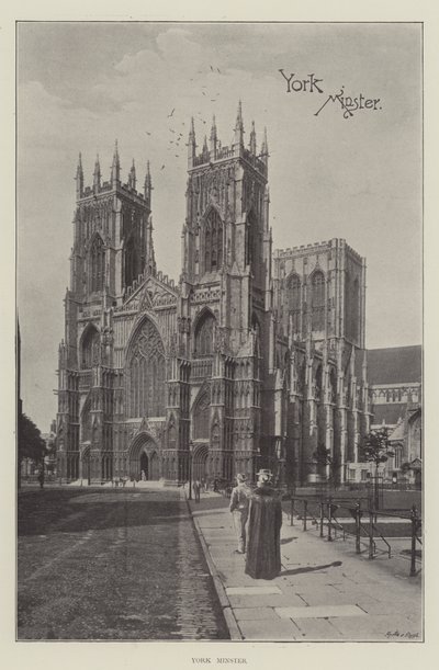 York Minster (litho) de English School