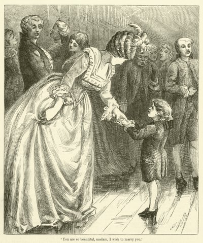 "Sois tão bela, senhora, que gostaria de casar convosco" (gravura) de English School