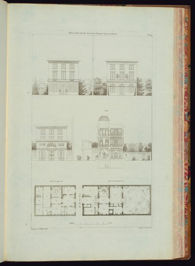 Impressão encadernada (França) de Engraved by Charles Nicolas Ransonnette