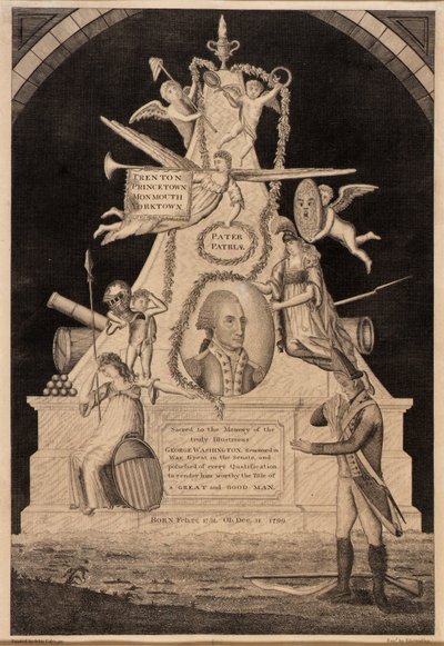 Peça de luto para George Washington de Enoch G. Gridley