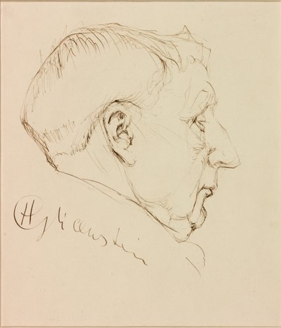 Retrato de George Horton (tinta no papel (colado no cartão)) de Enoch Henryk Glicenstein