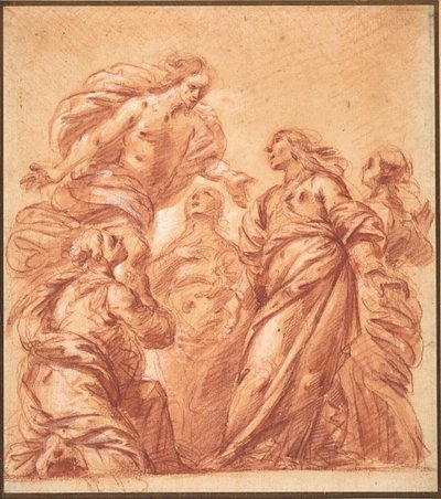Cristo Aparecendo às Quatro Marias de Ercole Procaccini il Giovane