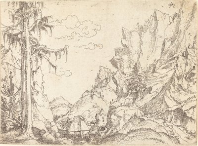 Paisagem montanhosa de Erhard Altdorfer