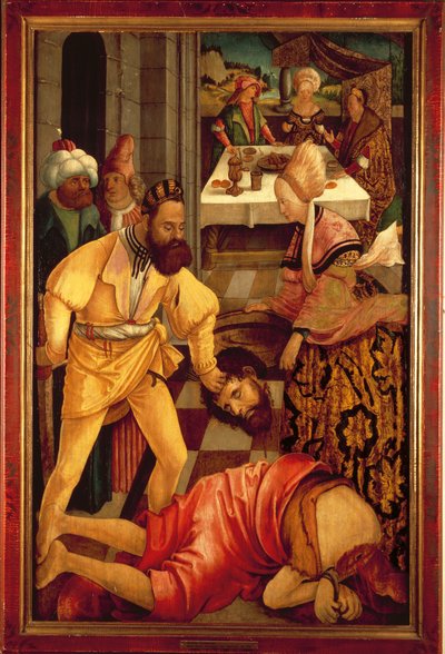 A decapitação de São João Baptista (óleo sobre painel) de Erhard Altdorfer