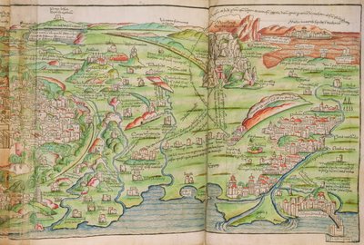 Mapa da cidade de Jerusalém, de 