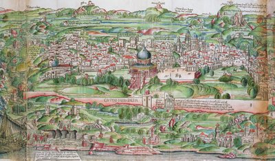 Mapa da Cidade de Jerusalém, de 