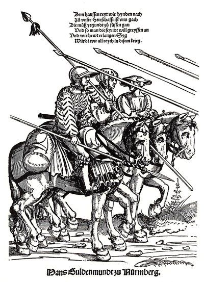 Campanha militar dos Landsknechts de Erhard Schon