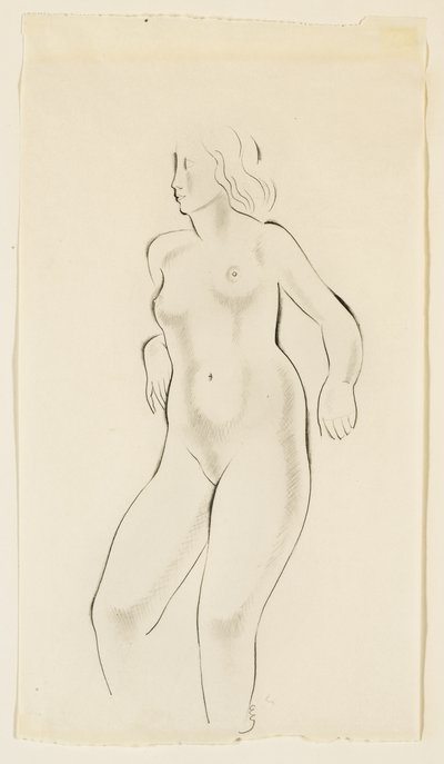 Estudo de um nu feminino de Eric Gill