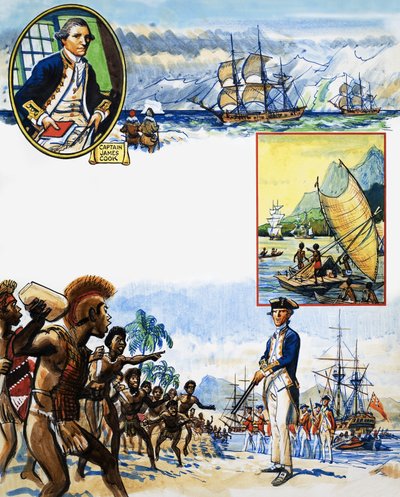 Álbum de recortes de um marinheiro britânico: Viagens de descoberta de Eric Parker
