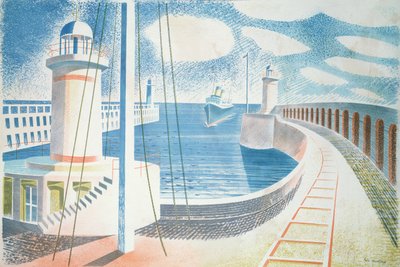 Porto de Newhaven de Eric Ravilious