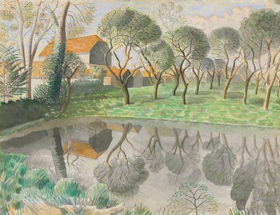 Newt Pond, 1932 de Eric Ravilious