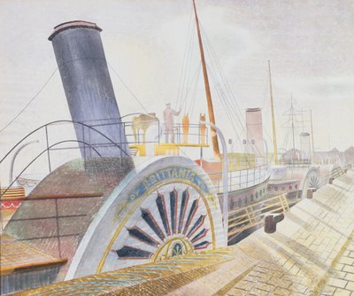 Navios de pás, Bristol Quay (wc) de Eric Ravilious
