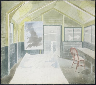 A sala de operações, c.1941-42 de Eric Ravilious