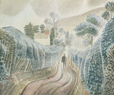 Tarde Molhada, 1928 de Eric Ravilious