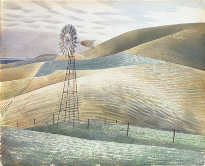 Moinho de Vento, 1934 de Eric Ravilious