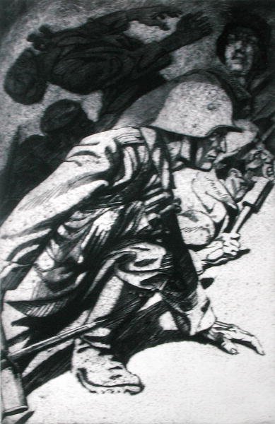 The Storm, ilustração de um fólio de gravuras publicado em Leipzig de Erich Erler
