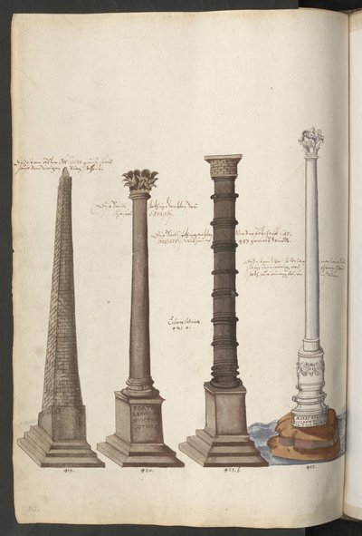 Obelisco e colunas de Erich Lessing