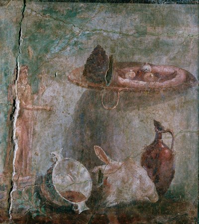 Natureza-morta com cabeça de ovelha de Erich Lessing