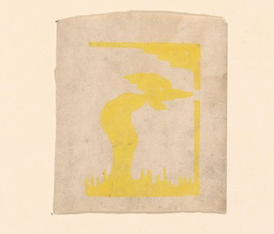 Composição abstrata de Erich Wichmann (signed by artist)