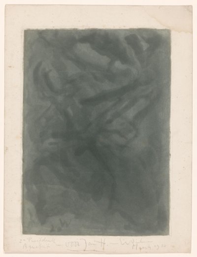 Abstractie compositie de Erich Wichmann (signed by artist)