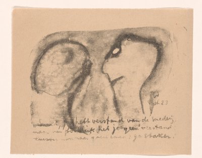 Duas figuras abstraídas
Idealistas II e outros Kanttekeningen (título original da série) de Erich Wichmann