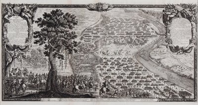 A Batalha de Varsóvia em julho de 1656 de Erik Dahlbergh