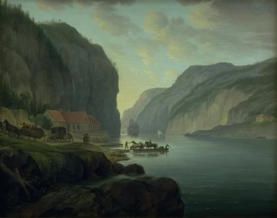 Svinesund perto de Frederikshald na Noruega de Erik Pauelsen
