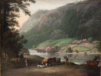 Tistedalen por Frederikshald na Noruega de Erik Pauelsen