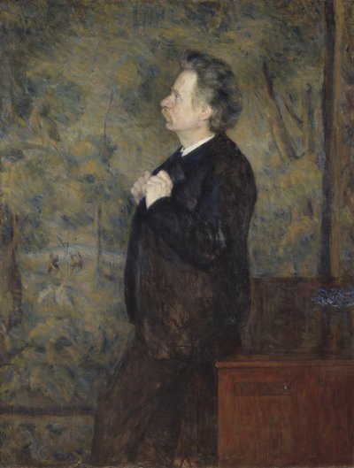 Edvard Grieg, compositor e pianista norvegien - Retrato de Edvard Grieg (1843-1907), de Werenskiold, Erik Theodor (1855-1938). Óleo sobre tela de Erik Theodor Werenskiold