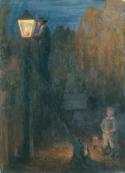 Acendedor de lâmpadas de Erik Theodor Werenskiold