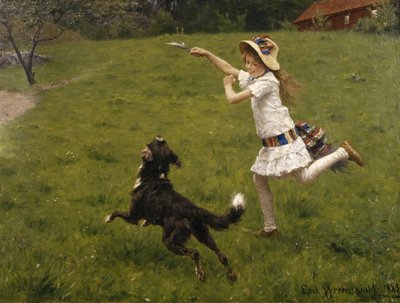Companheiros de brincadeira de Erik Theodor Werenskiold