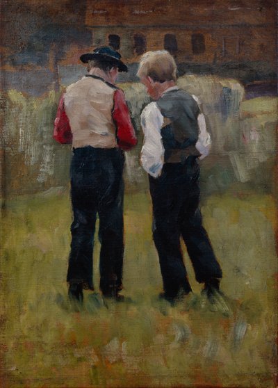 Dois rapazes de Erik Theodor Werenskiold