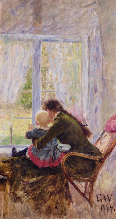 Você e Bebe de Erik Theodor Werenskiold
