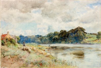 No Coquet, cerca de 1902 (aguarela) de Ernest Albert Waterlow