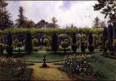 Grey Day, Brockenhurst, Hampshire (aguarela) de Ernest Arthur Rowe