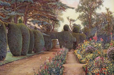 "Tarde de setembro", Campsea Ashe, Suffolk (litografia a cores) de Ernest Arthur Rowe