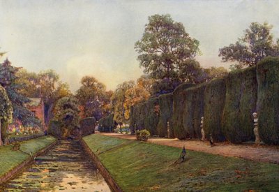A Grande Sebe em Campsea Ashe, Suffolk (litografia a cores) de Ernest Arthur Rowe