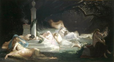 Ninfas na Túmulo de Adónis de Ernest Augustin Gendron