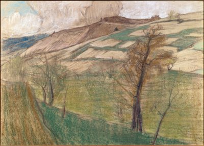 Paisagem nos arredores de Savièse de Ernest Bieler