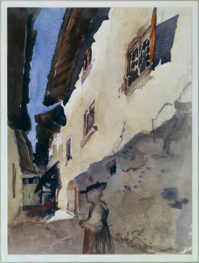 Rua em Savièse de Ernest Bieler