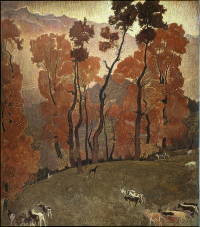 Paisagem do Valais de Ernest Bieler