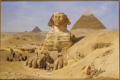 Escavação da Esfinge, 1887 de Ernest Carl Eugen Koerner