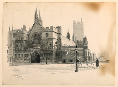 Exterior do Westminster Hall de Ernest Clifford Peixotto