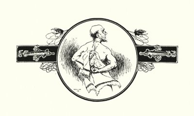 Pescador a secar as costas (litografia) de Ernest Edward Briggs