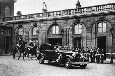 O Presidente da República saindo, Paris, 1931 de Ernest Flammarion